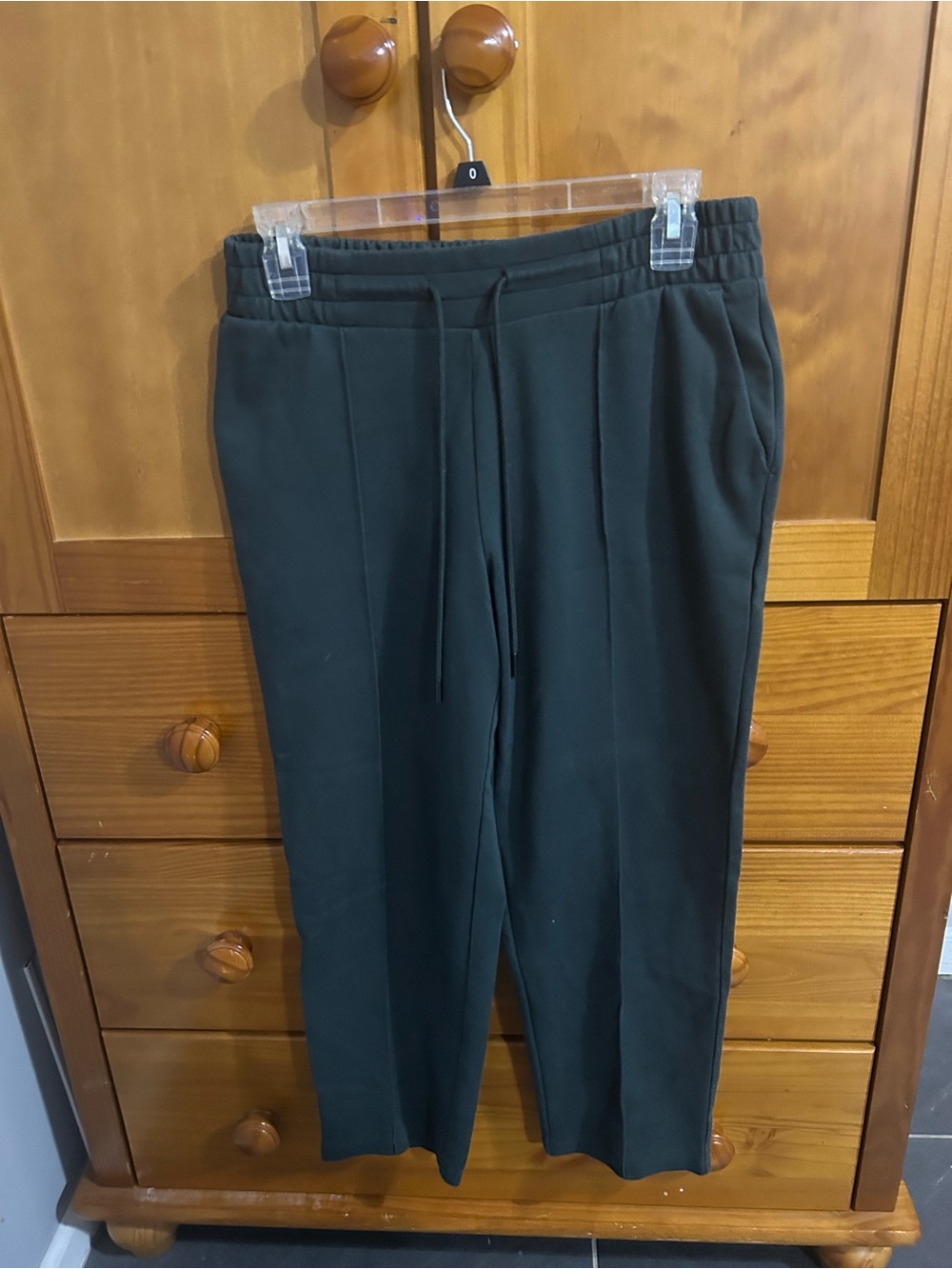 A New Day cropped dark green pull-on work pant